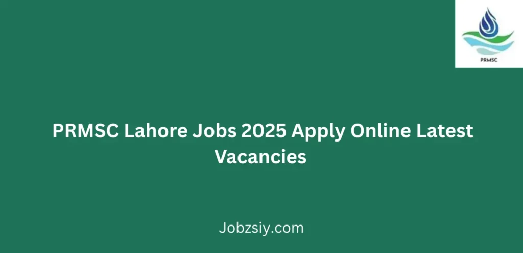 PRMSC Lahore Jobs 2025 Apply Online Latest Vacancies